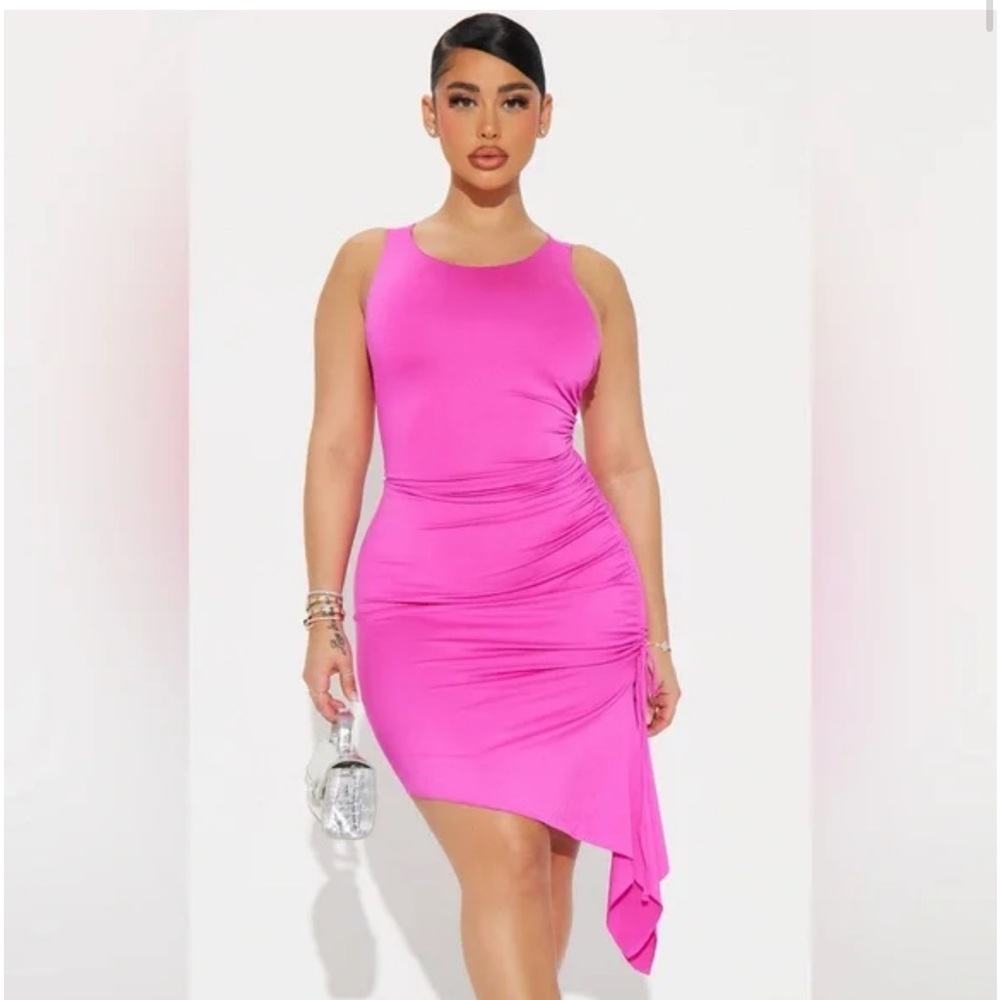 Pink bodycon Sleeveless Dress